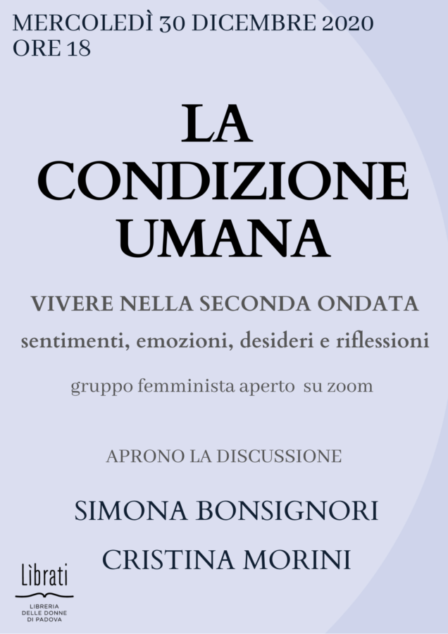 La condizione umana: vivere nella seconda ondata