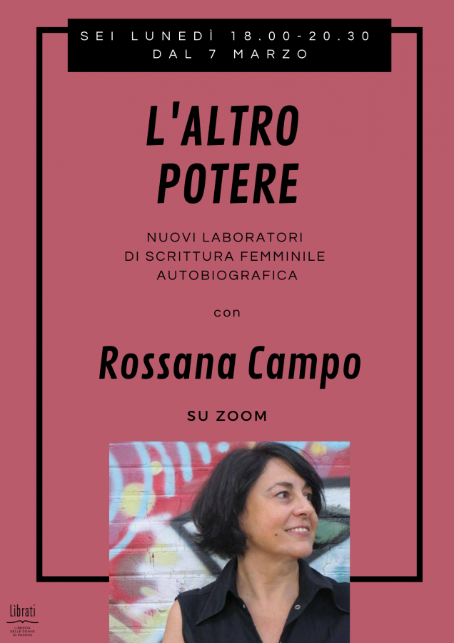 L'altro potere: nuovi laboratori di scrittura femminile autobiografica