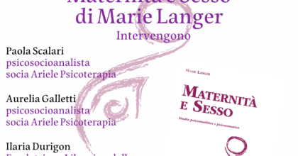 Presentazione di "Maternità e sesso" di Marie Langer