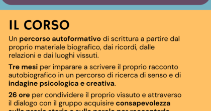 "Questa mia carne": corso online di scrittura autobiografica