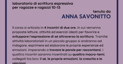 Una stanza tutta per sé. Laboratorio di scrittura espressiva per ragazze e ragazzi 11-13